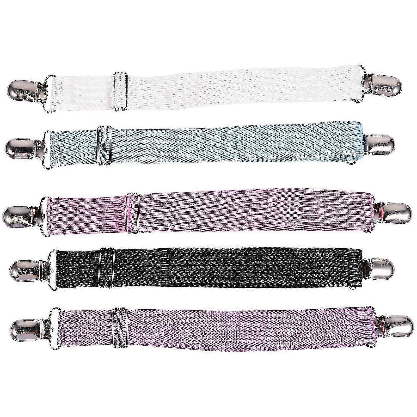 5pcs Adjustable Bed Sheet Strap Clips Elastic Mattress Sheet Fasteners Holder