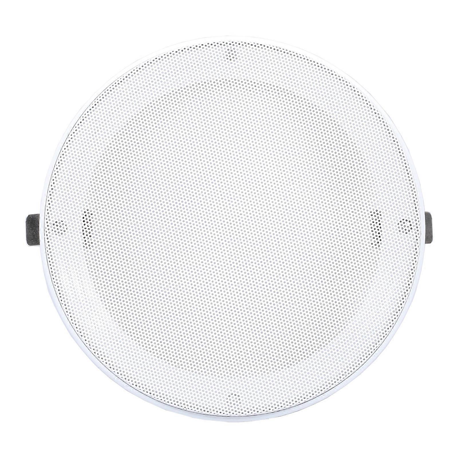 Grille de remplacement blanche résistante en métal et plastique pour haut-parleurs de plafond ronds de 4, 5, 6,5 et 8 pouces (10,2 à 20,3 cm).