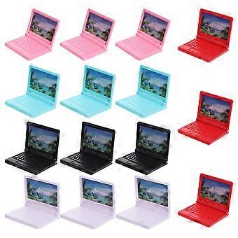 15 Pcs Tiny PC Miniature Computer Toy Plastic Computer Miniature Laptop Toy Miniature Computer Miniature Laptop Model