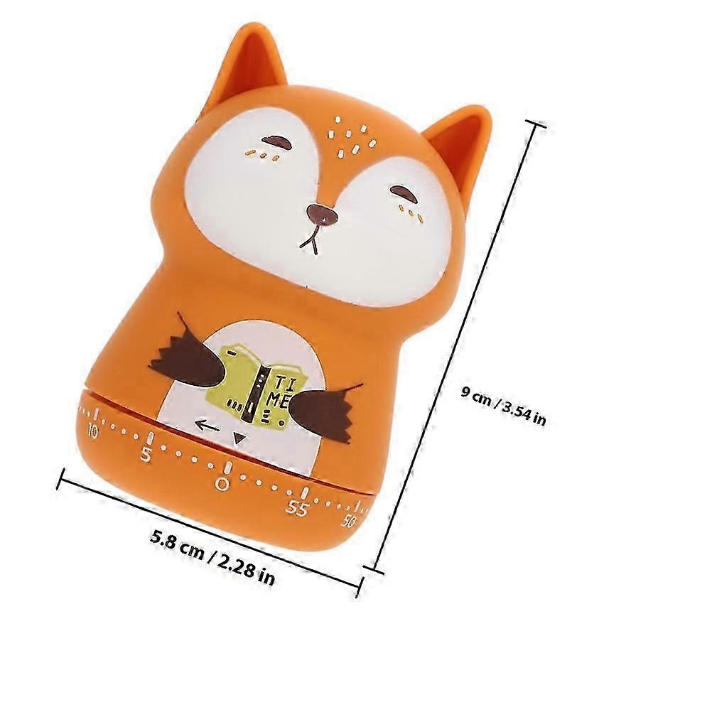 Animal-Shape Timer Cartoon Cooking Timer for Home 2Pcs Mechanical Countdown