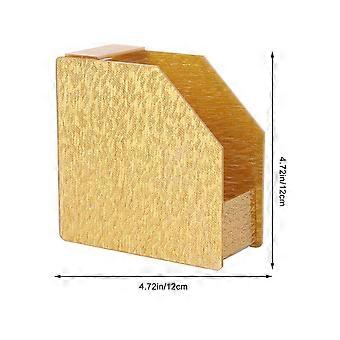Nail Art Paper Holder for Storage Use Durable Golden Remover Paper Container