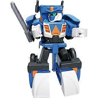 Mixer Truck Turned Robot Toy, Construction Vehicle Warrior Toy, 6-inch Transformer Robot, Sloopspeelgoed voor jongens en meisjes van 6+ (blauw)