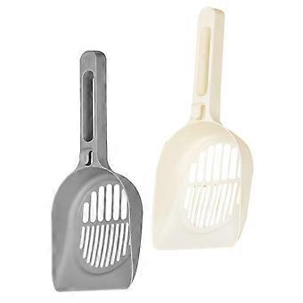 Kitten Litter Scoop Plastic Cat Litter Scooper for Poop Cleaning 2Pcs