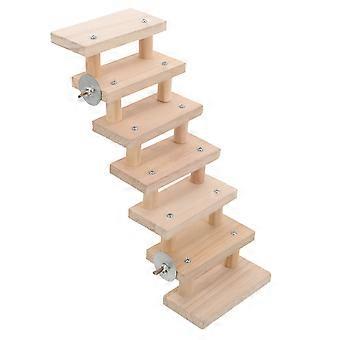 Wooden Ladder Toy Hamster Climbing Toy for Pet Hamster Wooden Ladder Platform