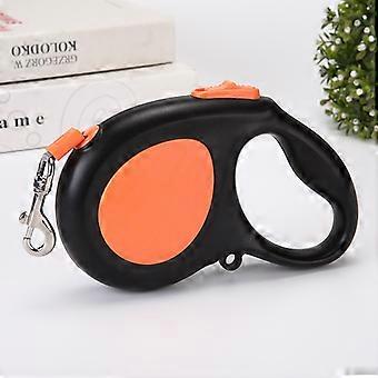 Tangle-Free, Heavy Duty Retractable Dog Lead for Up to 15 kg Dogs | 3 m Strong Nylon (orange)