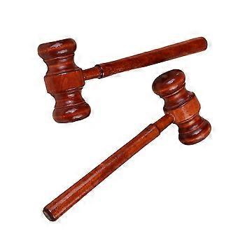 2pcs Holz Richter Hammer Hammer Hammer Klopfen Spielzeug Rollenspiel Kreatives Schlaghammer Spielzeug Lernspielzeug für Jungen Mädchen Kinder