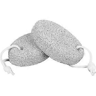 2stk Naturlig Lava Foot File Pimpsten Scrubber Hård Hud Callus Remover