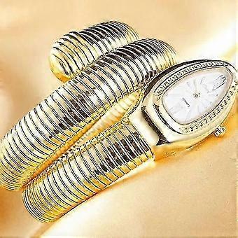 2021 Relogio Feminino Luxo Prata Snake Relógios Mulheres Moda Quartz Bangle Relógios Casual Senhoras Relógios Reloj Mujer