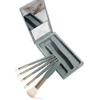 Makeup Brushes Set Easy-Taken Makeup Brush Set with Case and Mirror Small Cosmetic Brushes Perfect compatible with Travel B
