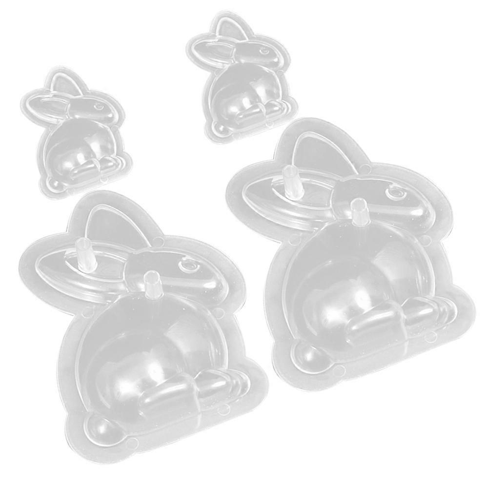 4pcs Easter Themed Plastic Cookie Cake Chocolate Baking Molds Baking Supplies