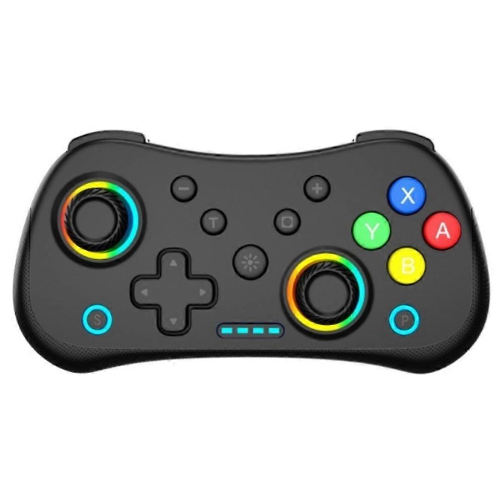Multi-Functional Wireless Game MINI Gamepad with RGB Lights Hall Rocker, Support Burst Function Game Machine