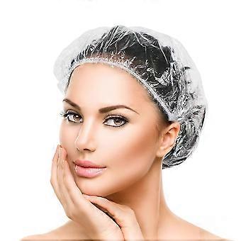 Lot de 120 bonnets de douche jetables pour usage domestique, hôtel, spa et salon de coiffure.