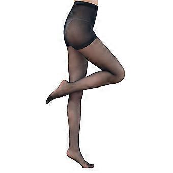 Top controllo donna con collant, anti-running, gambe di supporto leggere