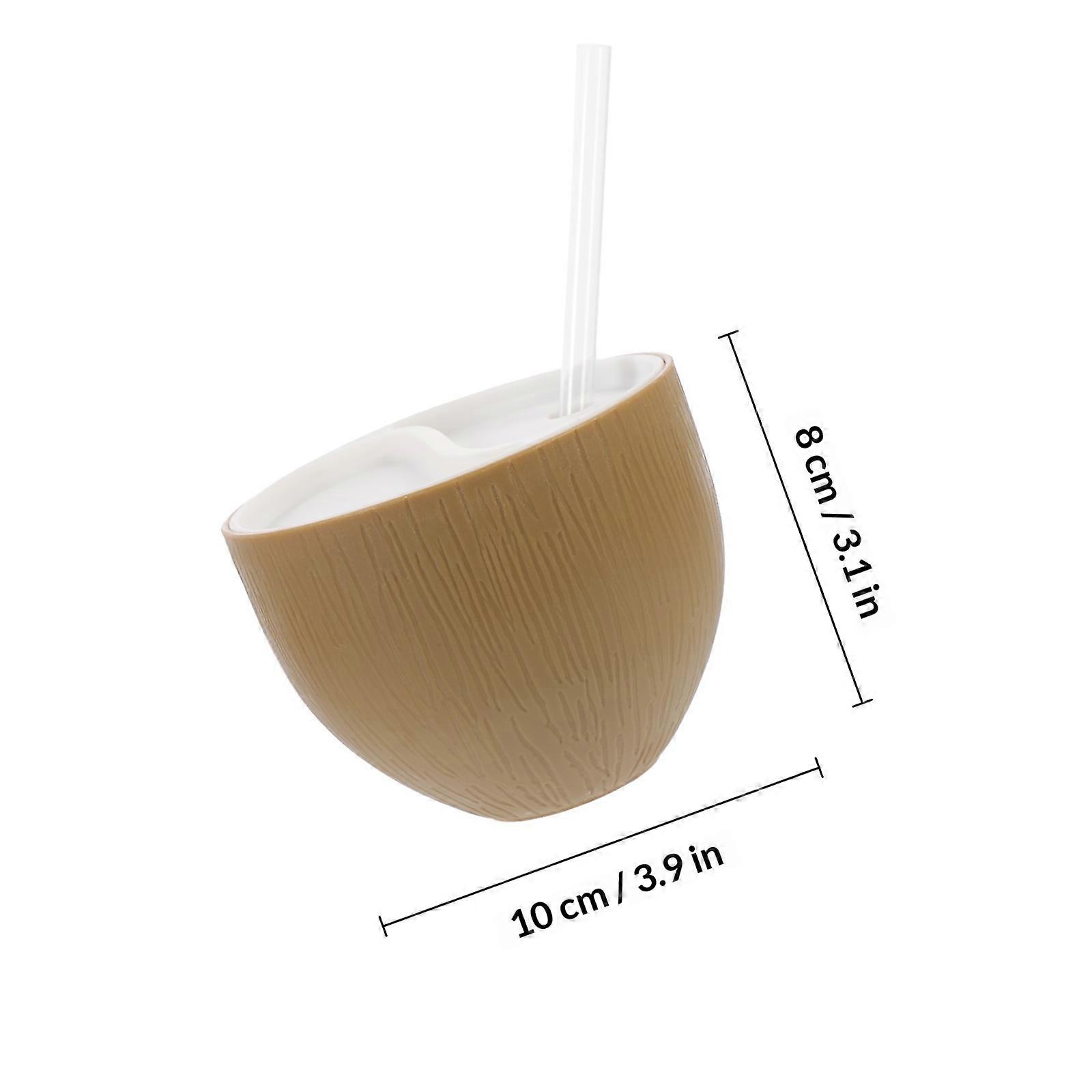 Coconut Drinking Cups Party Cups for Drinking Use 2Pcs Disposable Set