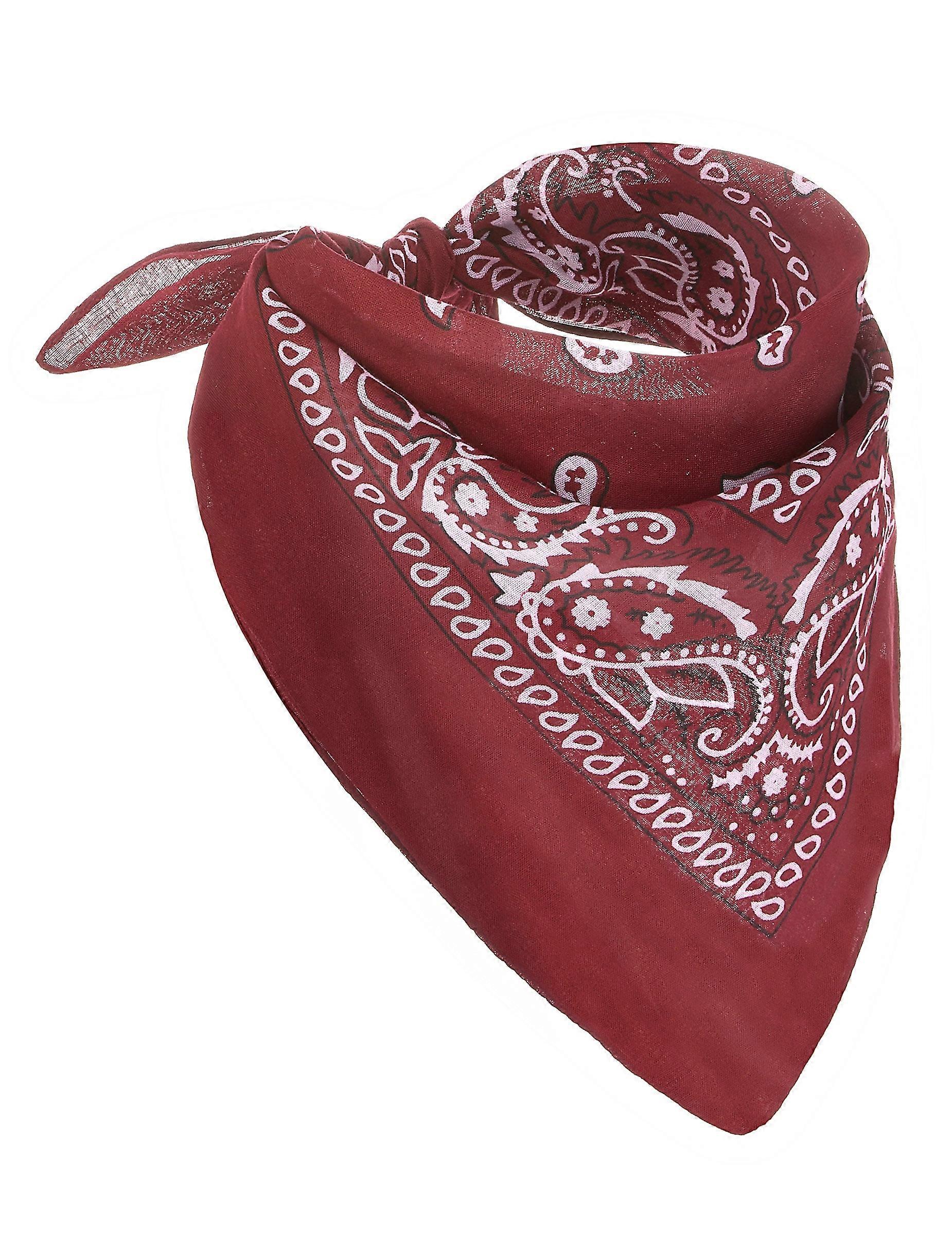 Red cowboy bandana