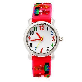 3D Cartoon Kids Wrist Watches for Children Use Clear Dial