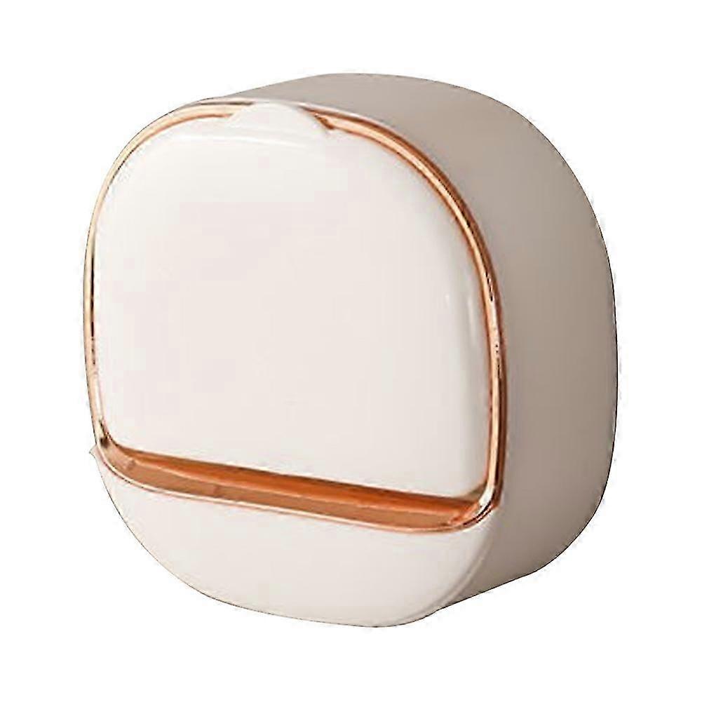 Sealed Lid Soap Dish with Wall Mount Drain System