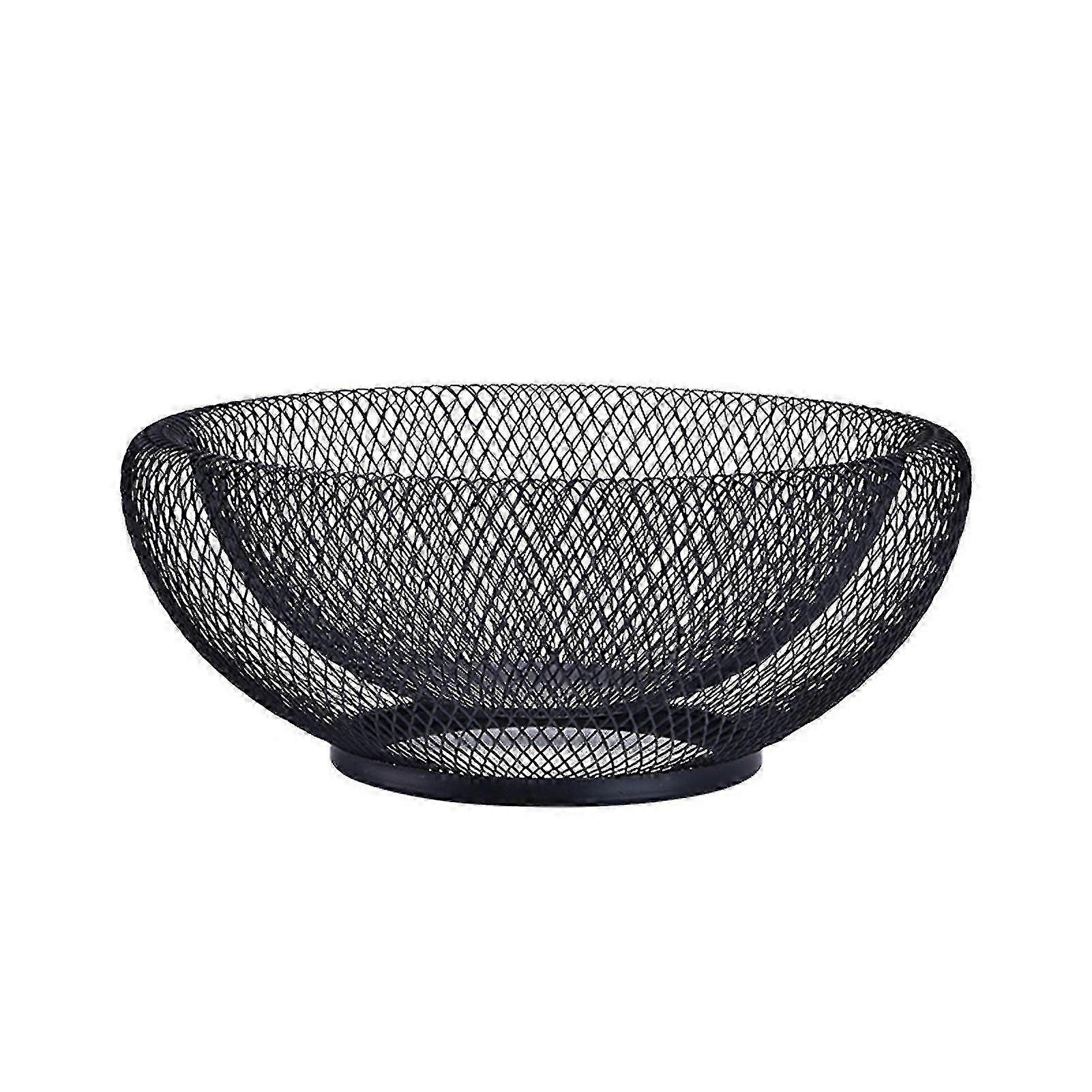 Creative Double Layer Iron Fruit Storage Basket for Home Use