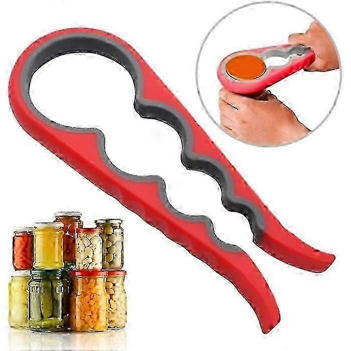 in- Multifunctional & Jar Opener - Ergonomic Design, Durable for Kitchen & Dining