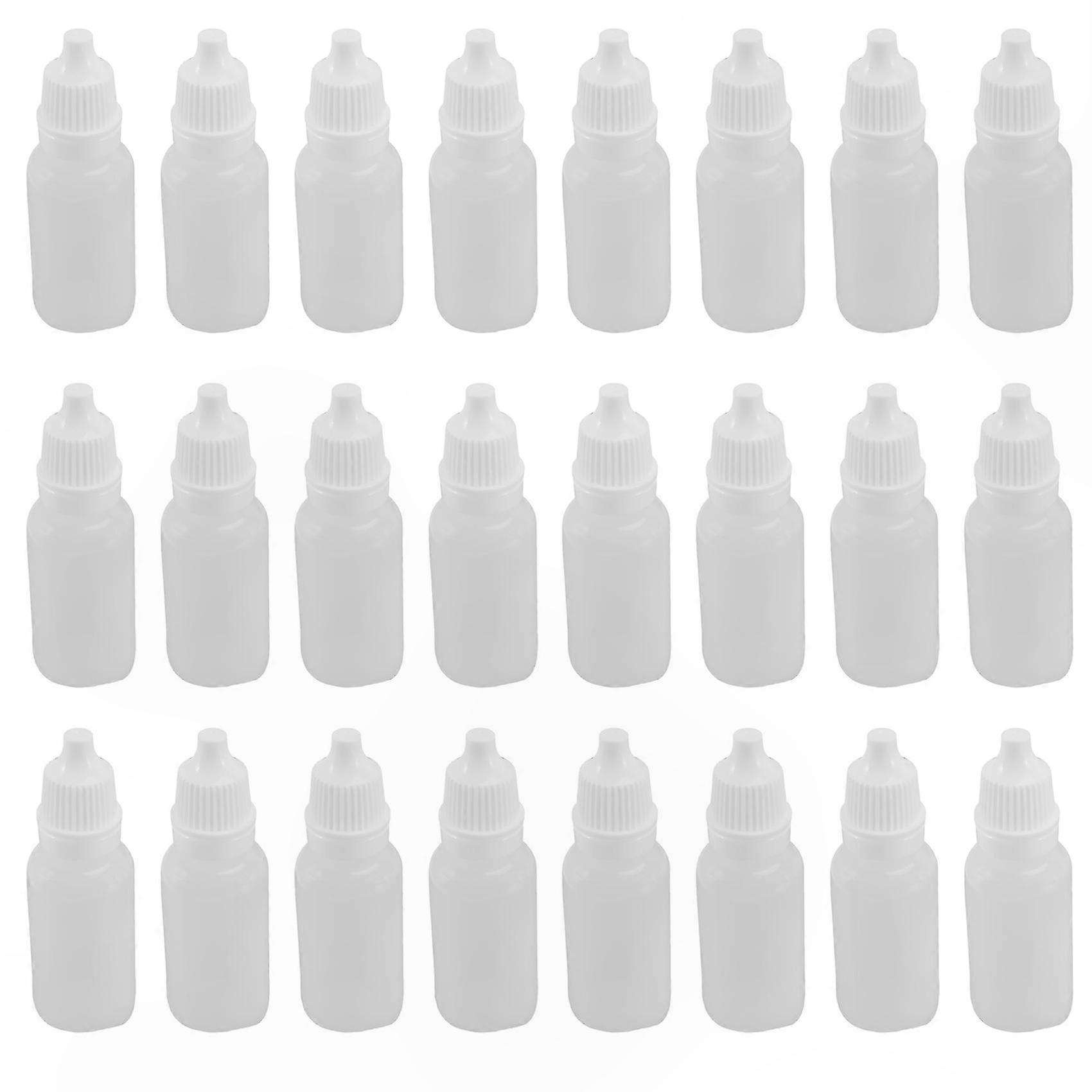 Eye Liquid 100PCS 15ml Plastic Empty Squeezable Refillable Dropper Bottles