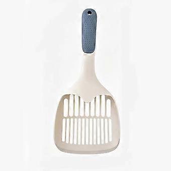 Stor kattesandspade med doble hull, rengjøringsverktøy for kjæledyr, effektiv avføringsspade for tofu-kattesand, finmasket slitesterk kattebæsj