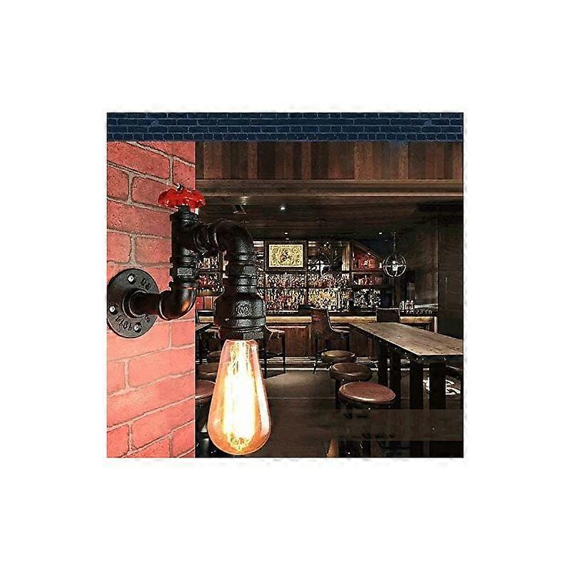 Steampunk Antique Matte Black Sconce For Balcony Corridor