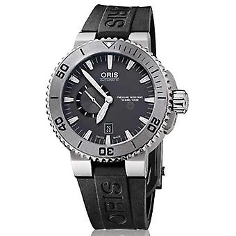R.oris titan small sec.esf.gris c. Automatic Analog Man watch with Rubber Bracelet OR74376647253RS