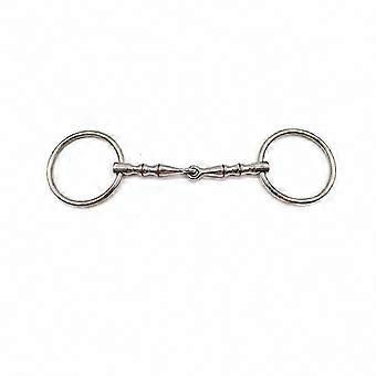 Single-Jointed Loose Ring Snaffle Bit for Horses, 2 Size Options Available
