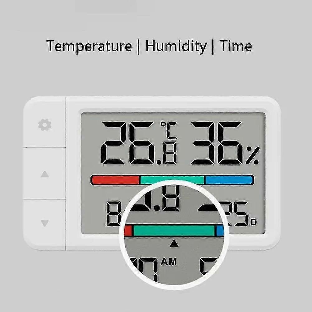 Intelligent Thermometer Hygrometer Meter Multi Function Clock Digital Display Weather Station Sensor for Home