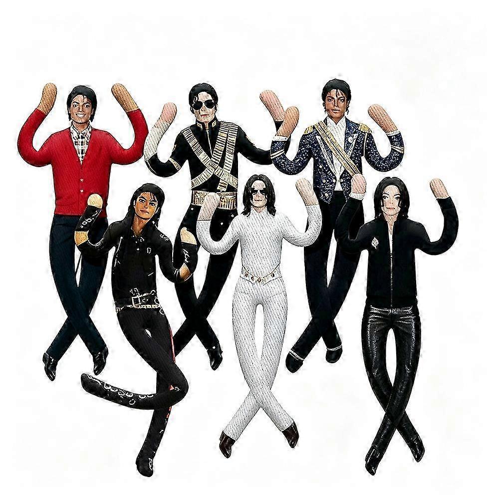 6pcs Handmade Bendable Plush Dolls
