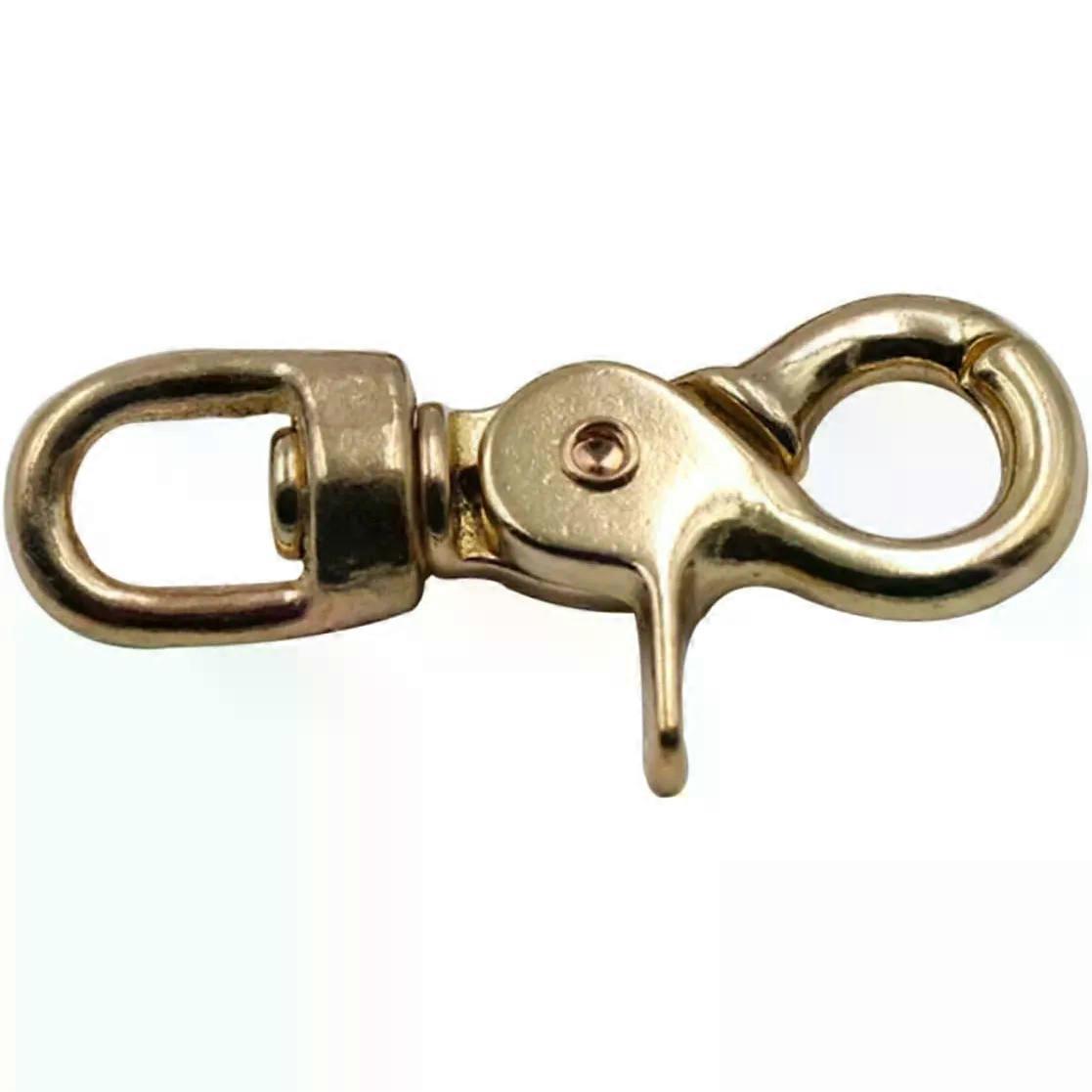 Solid Brass Lobster Clasp 11mm Swivel Trigger Snap Hook