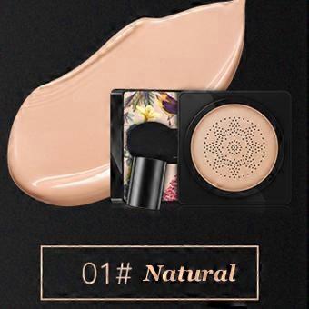 Longlasting Waterproof Foundation Air Cushion BB Cream with Mushroom Puff Sponge Face Makeup