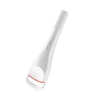 Electric Eyelash Curler Heated Eyelash Grooming Tool with Two Dedicated Ends, Ribbed Handle, and Rechargeable Cordless Operation for Heated Styling 