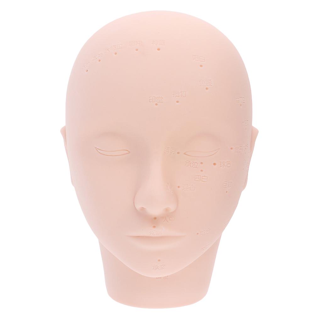 Soft Mannequin Manikin Training Head Eyelash Makeup Massage Practice Model