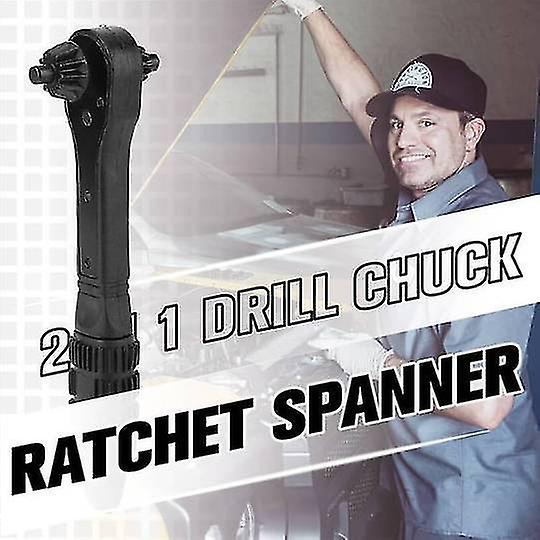 2 In 1 Drill Chuck Ratchet Spanner