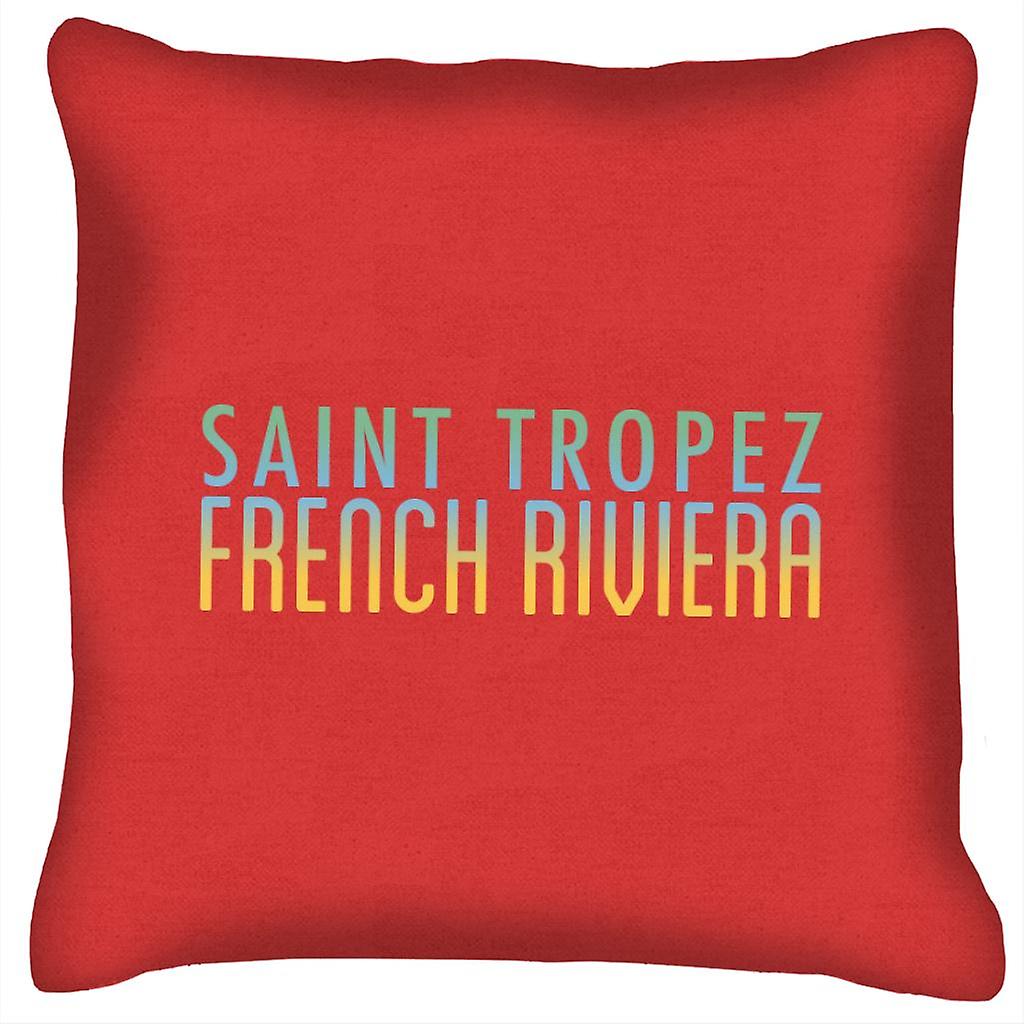 Saint Tropez Sunset Silhouette Cushion