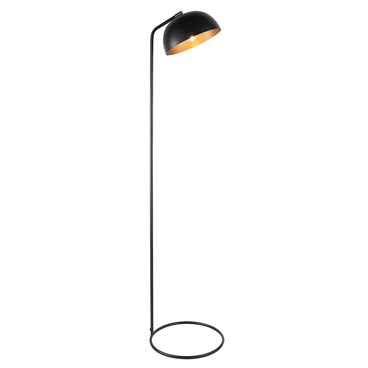 Brair Task Floor Lamp Matt Black, Antique Brass Paint