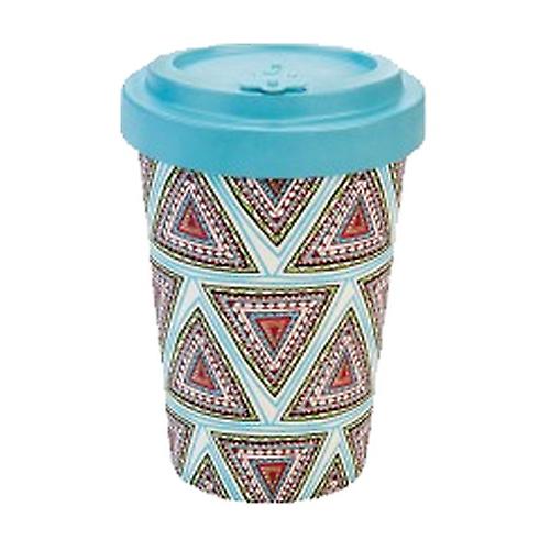 Aztec Blue Bamboo Mug 400 ml