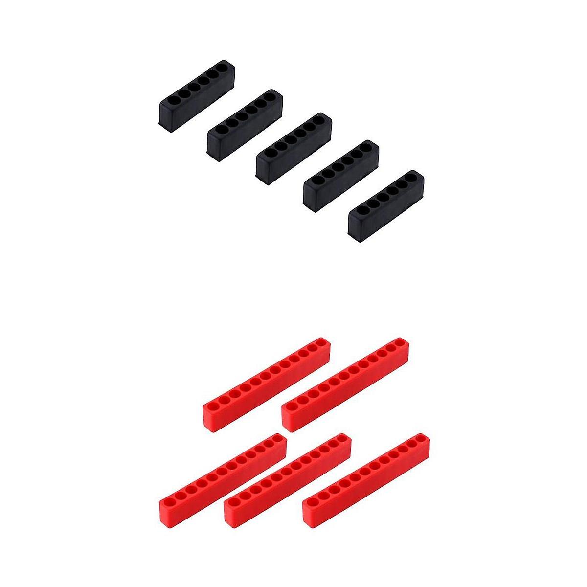 10pcs Screwdriver Bit Holder Block Socket for 6-Angle Plastic 6 Hole 12 Hole