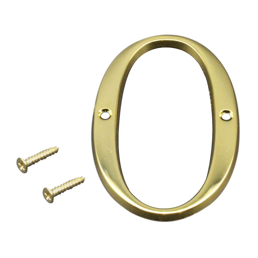 100mm Polished Door Numbers Alphabet Letter Floating House Door Number O