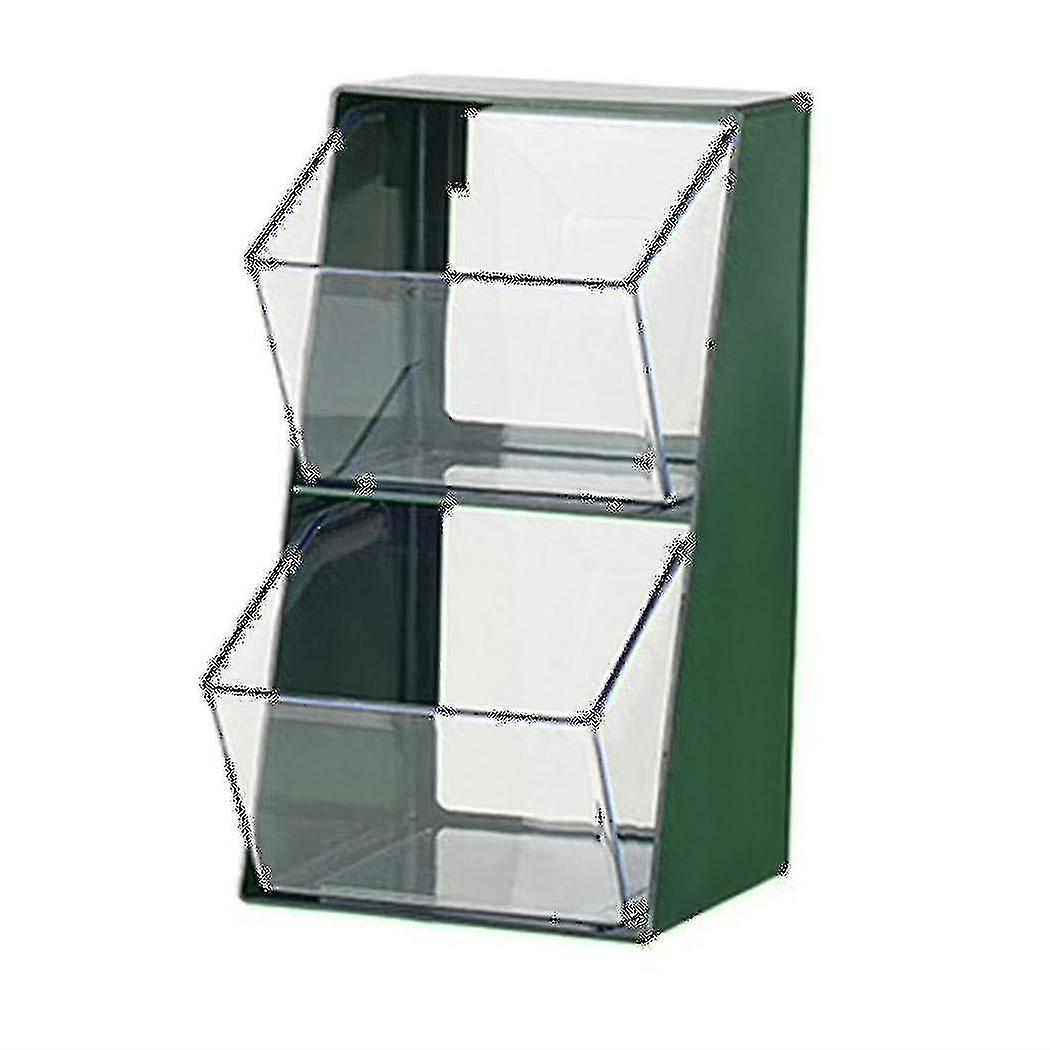 Wall-mounted Tea Bag Coffee Bag Storage Box High- Pet Tea Bag Green