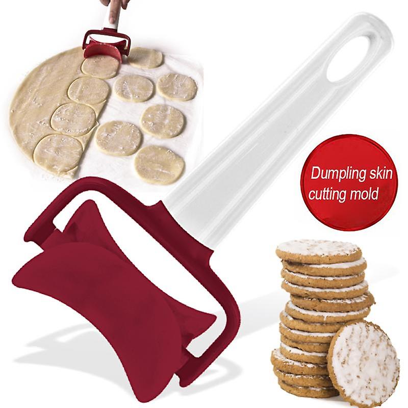 Portable Handheld Rolling Dough Cutter Cookie Biscuit Dumpling Wrappers Maker