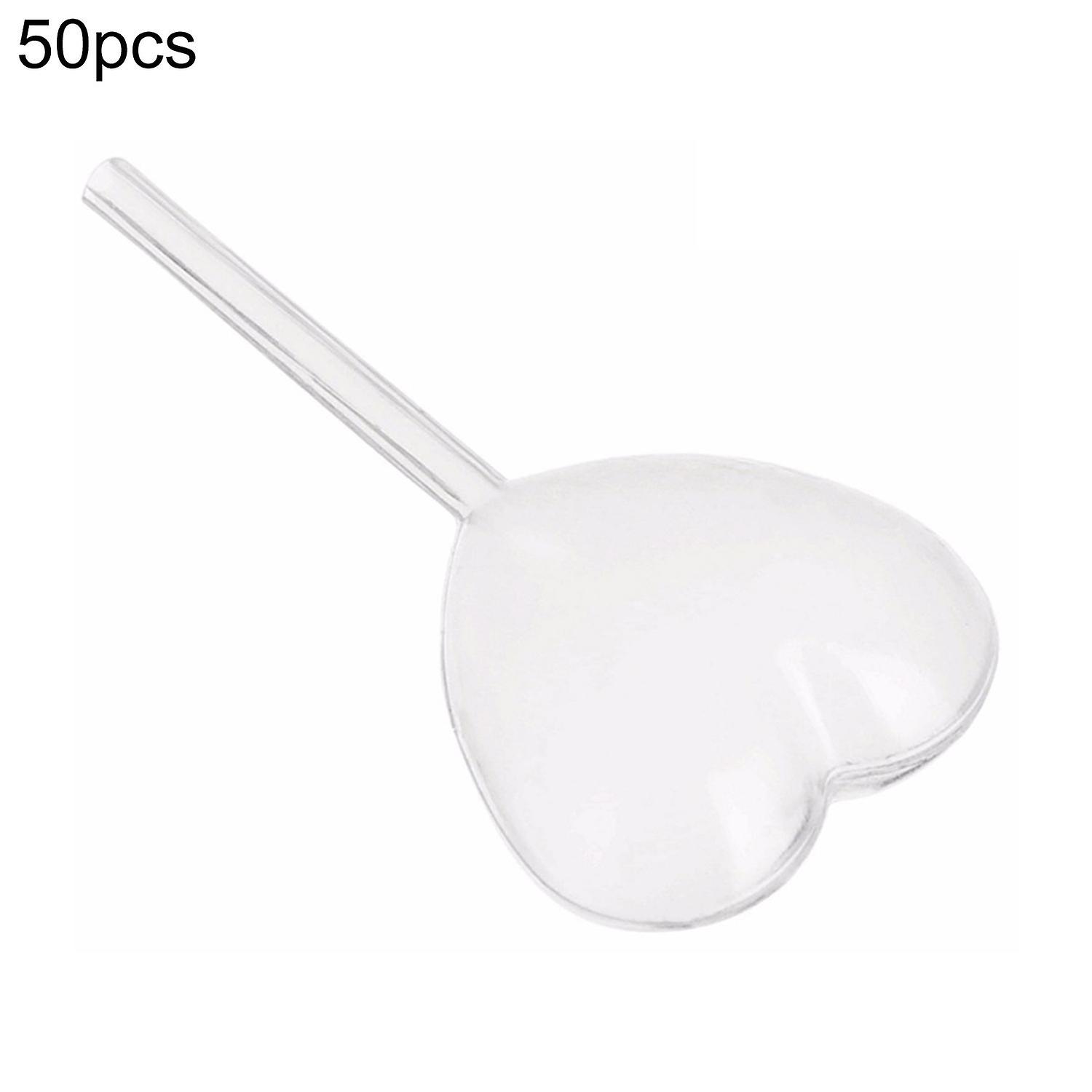 3 x 50 Adet 4 ml Reçel Saman Kalp Şekli Tek Kullanımlık Plastik Eşit Nüfuz Lezzet Damlalık Mutfak Aracı