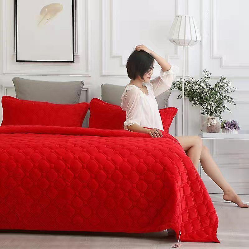 Skin-Friendly Crystal Velvet Towel Double Sided Conditioning Quilt Autumn Winter Anti-slip Bed Sheet Cover Soft Bedspread Outdoor Travel Couch Blanket