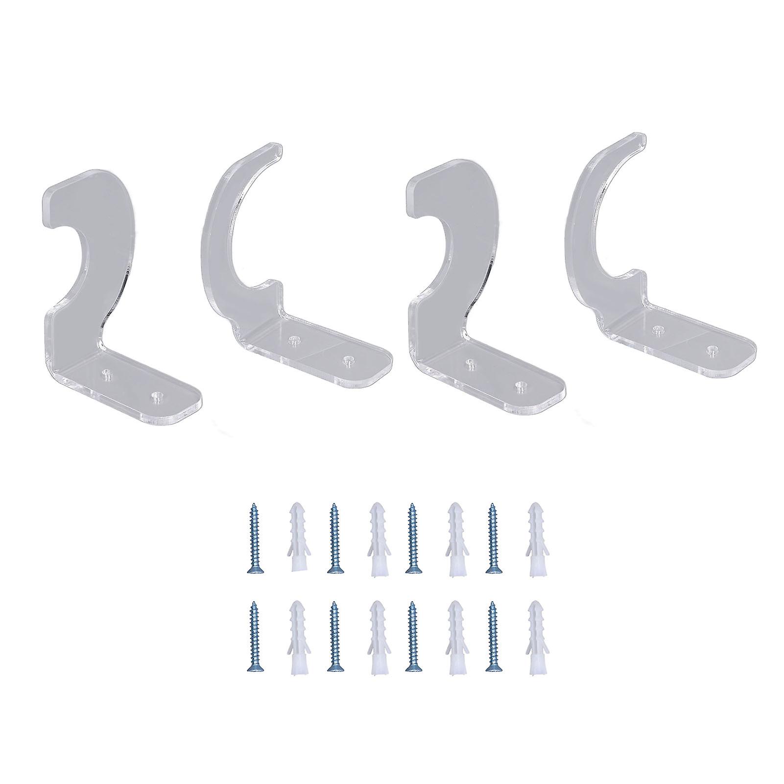 2Pack Wall Mount Sword Display Hanger Hanging Acrylic Holder Rack Organizer for Home OfficeTransparent Sword Wall Mount Hook