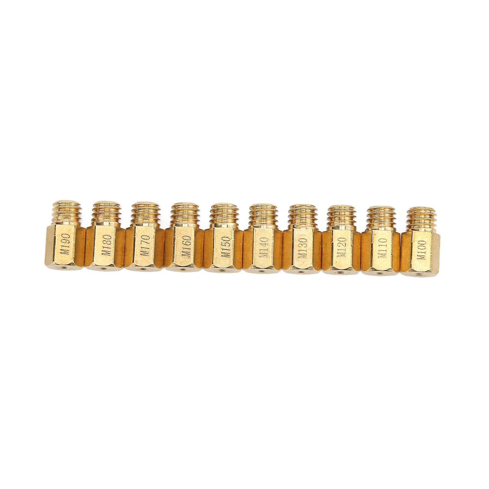 Lot de 10 buses principales de carburateur en métal, filetage de 5,2 x 0,75 mm, pour carburateur Mikuni VM TM TMX