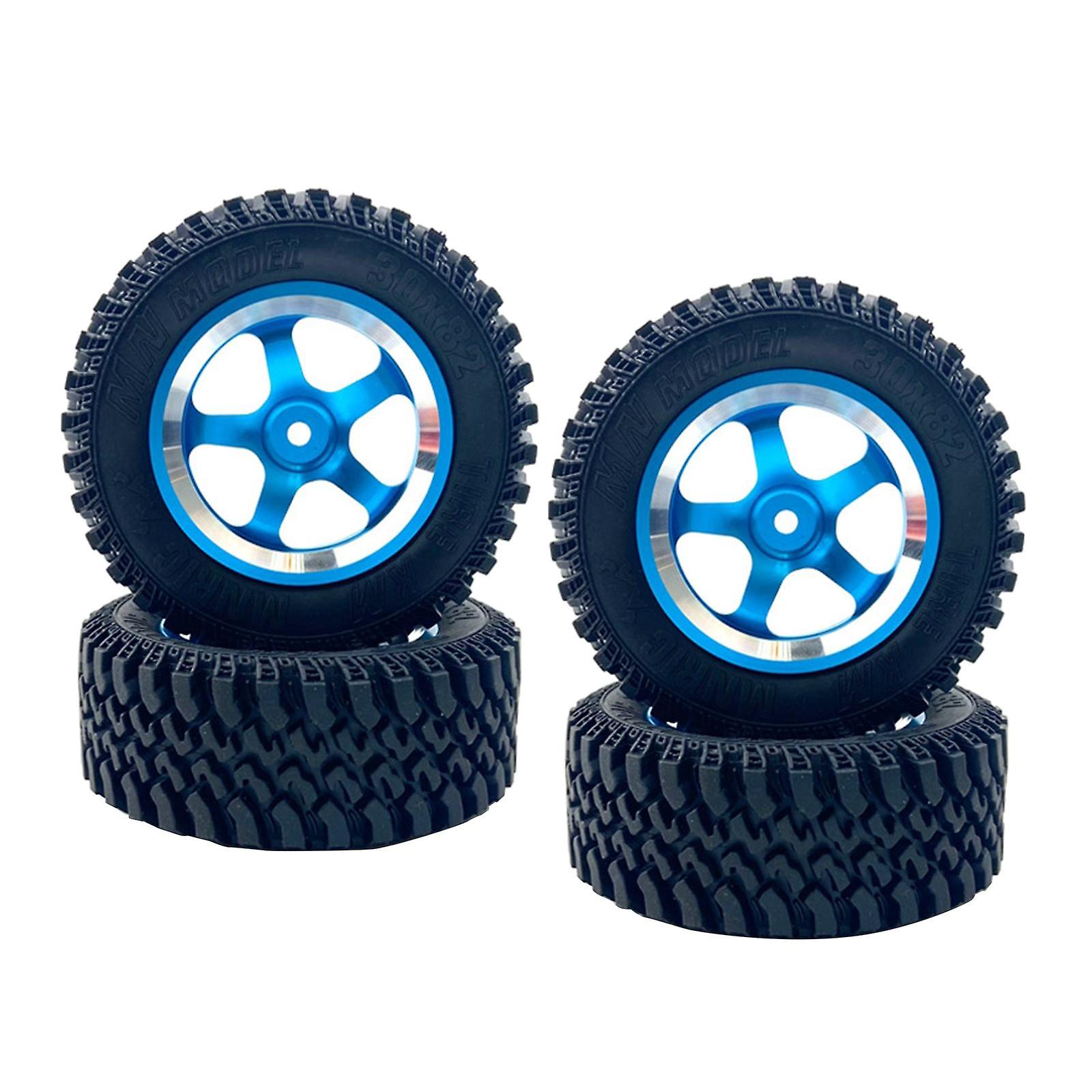 4pcs Wheels Tires for MN86 MN86K 1/12 Off-Road RC Crawler Upgrades Blue