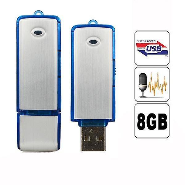 2 In 1 Mini 8gb Usb 2.0 Digital Voice Recorder Rechargeable Recording