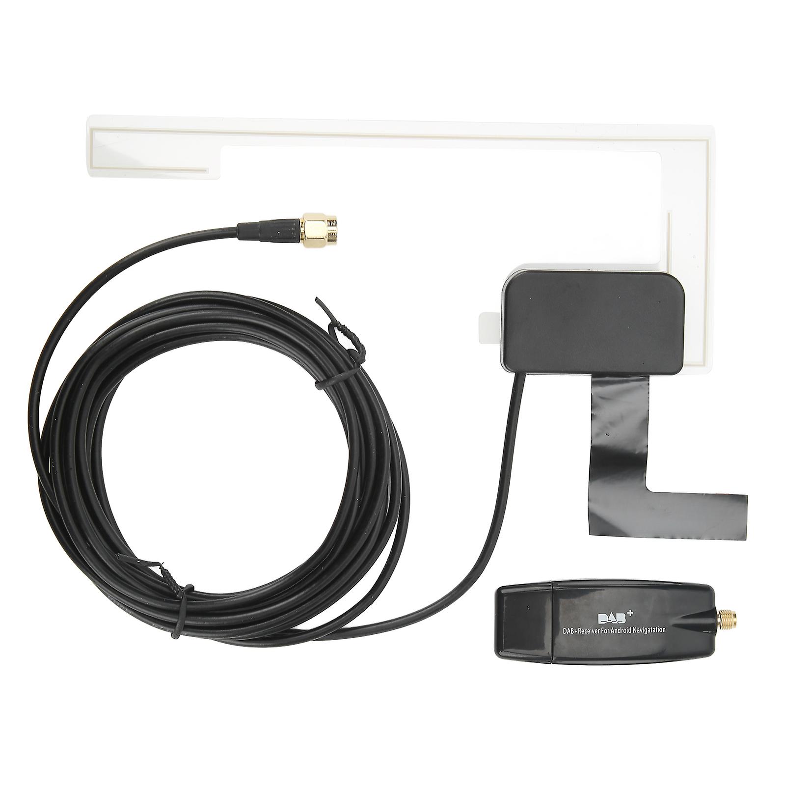 Ouitble DAB Box Adapter Car DAB Digital Radio Receiver Box Adapter for Android 4.4 Car Navigation, Universal DAB Receiver.