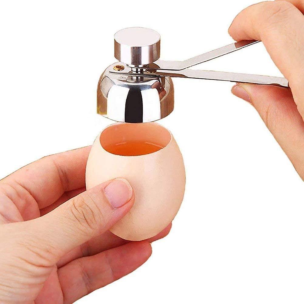 Shell Opener,Stainless Steel Egg Topper Opener Boiled Raw Egg Open Scissors Breakfast Shell Separator Remover Tool for Hard Boiled